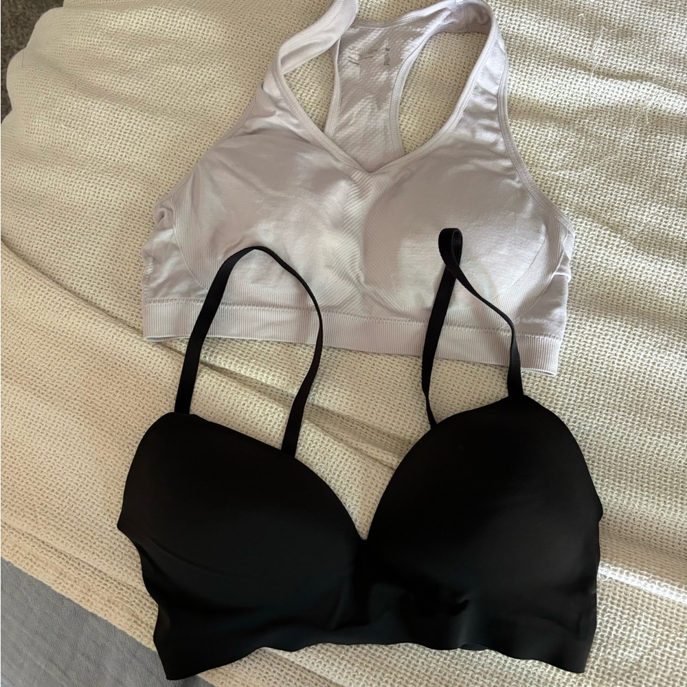Classic Black and White Sports Bras
